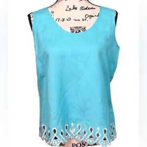 Bob Mackie Wearable Art  Vintage Embroidered Top